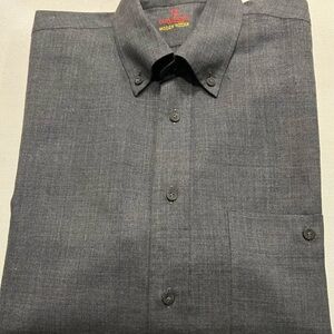 Charcoal Casual Button Down Shirt